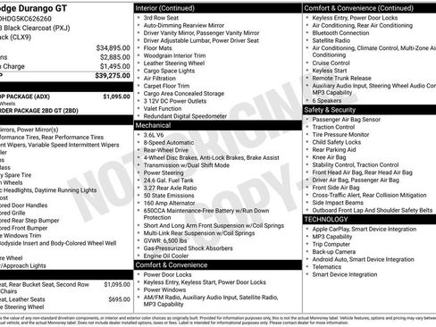 Used 2019 Dodge Durango GT w/ Blacktop Package RWD image 6