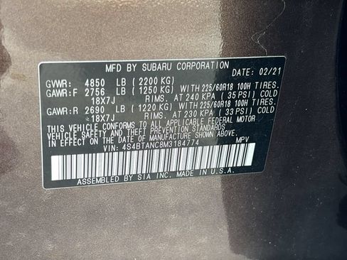 Used 2021 Subaru Outback Limited w/ Popular Package #2 AWD/4WD image 40