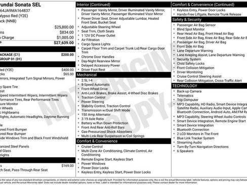 Used 2021 Hyundai Sonata SEL w/ Cargo Package FWD image 27