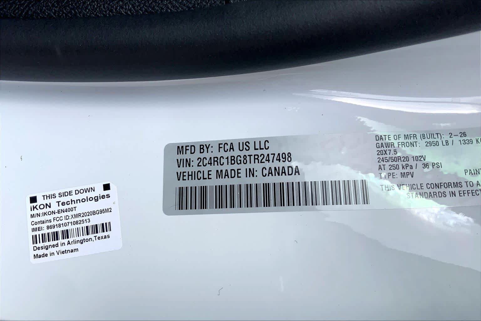 New 2026 Chrysler Pacifica Select w/ S Appearance Package FWD image 19