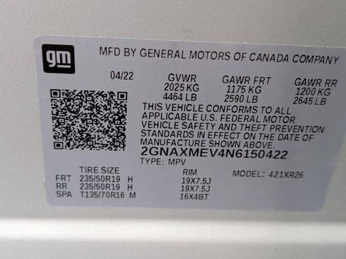 Used 2022 Chevrolet Equinox RS w/ RS Leather Package FWD image 36