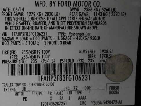Used 2015 Ford Taurus Limited FWD image 28