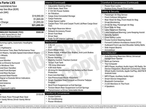 Used 2022 Kia Forte LXS w/ LXS Technology Package FWD image 14