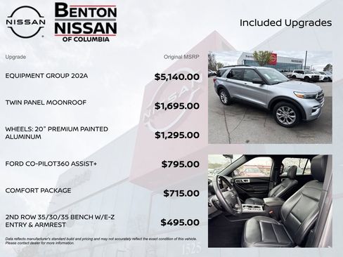 Used 2020 Ford Explorer XLT w/ Equipment Group 202A image 6