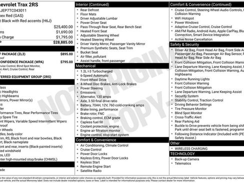 New 2026 Chevrolet Trax RS w/ Sunroof Package image 26