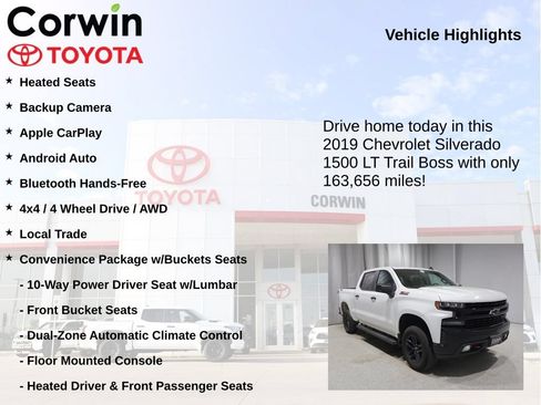 Used 2019 Chevrolet Silverado 1500 LT Trail Boss AWD/4WD image 6