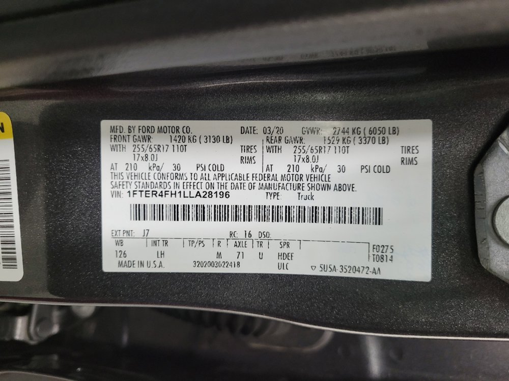Used 2020 Ford Ranger XLT w/ Equipment Group 301A Mid AWD/4WD image 33