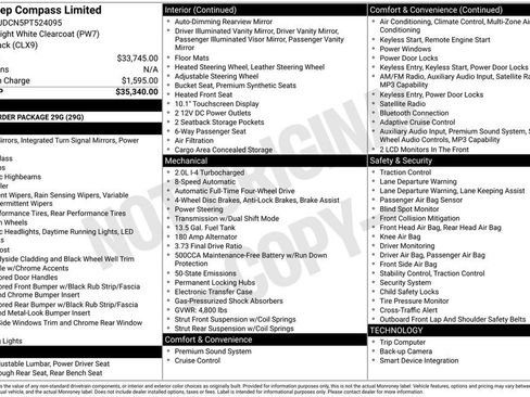 Certified 2023 Jeep Compass Limited AWD/4WD image 41