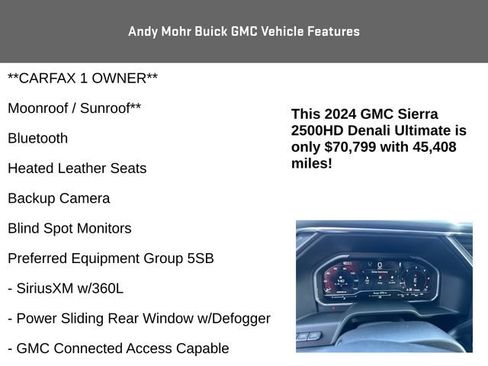 Used 2024 GMC Sierra 2500 Denali Ultimate AWD/4WD image 4