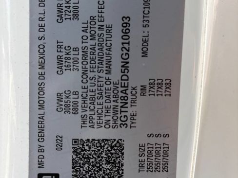 Used 2022 GMC Sierra 1500 Pro w/ Trailering Package RWD image 13