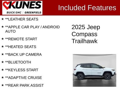 Used 2025 Jeep Compass Trailhawk AWD/4WD image 2