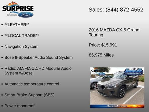 Used 2016 MAZDA CX-5 Grand Touring FWD image 15