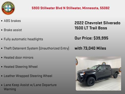 Used 2022 Chevrolet Silverado 1500 LT Trail Boss w/ Protection Package image 18
