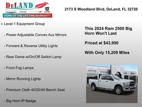 Used 2024 RAM 2500 Big Horn w/ Bed Utility Group image 21