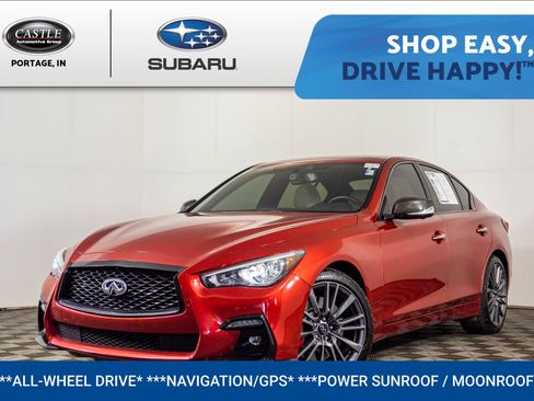 Used 2021 INFINITI Q50 Red Sport 400 w/ Proactive Package AWD/4WD image 1