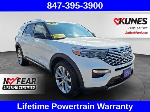 Certified 2021 Ford Explorer Platinum w/ Equipment Group 601A AWD/4WD image 1