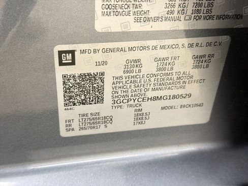 Used 2021 Chevrolet Silverado 1500 Custom Trail Boss w/ LPO, Dark Essentials Package image 17