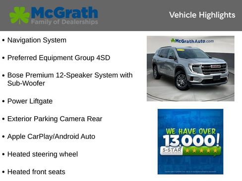 Used 2025 GMC Acadia Elevation AWD/4WD image 6