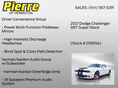 Used 2021 Dodge Challenger SRT Super Stock RWD image 24