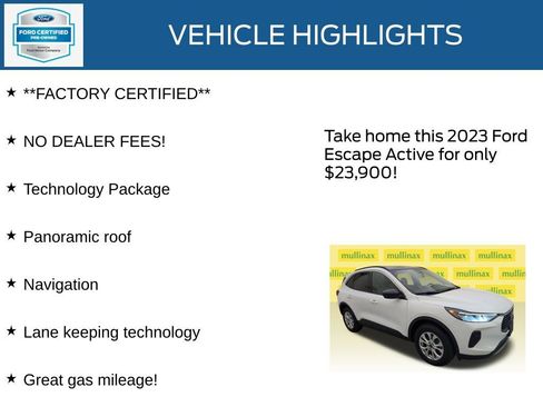 Used 2023 Ford Escape Active w/ Tech Pack #1 AWD/4WD image 11