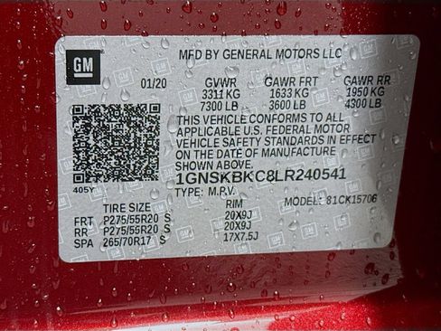 Used 2020 Chevrolet Tahoe LT w/ Max Trailering Package AWD/4WD image 34