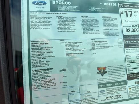 Used 2022 Ford Bronco Badlands AWD/4WD image 11