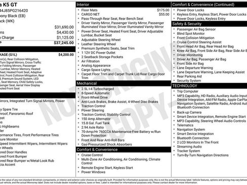 Used 2023 Kia K5 GT w/ GT1 Package FWD image 28