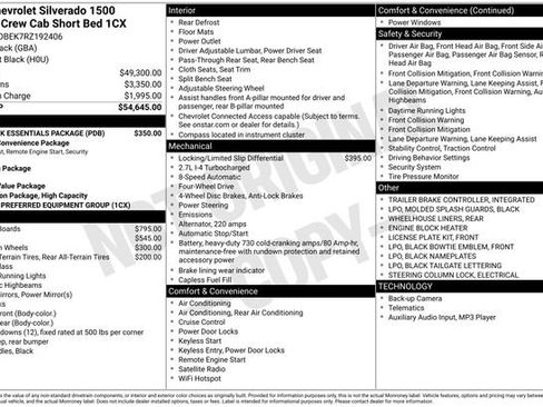 Used 2024 Chevrolet Silverado 1500 Custom w/ LPO, Dark Essentials Package image 24