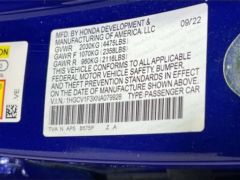 Used 2022 Honda Accord Sport image 29