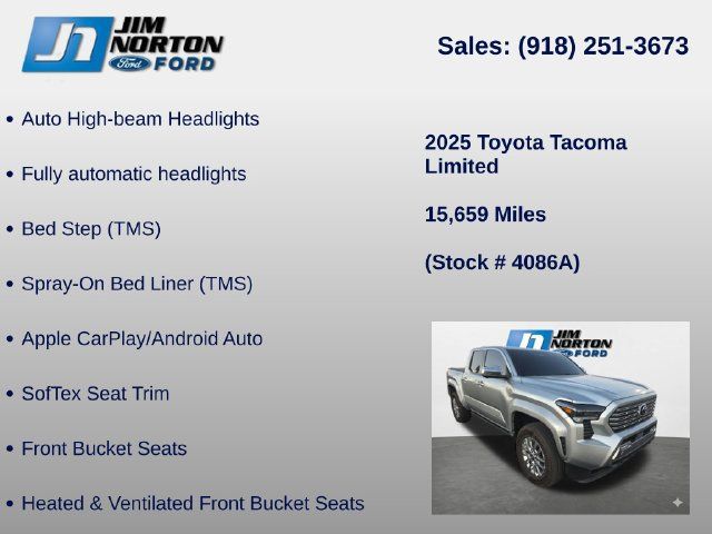 Used 2025 Toyota Tacoma Limited AWD/4WD image 12