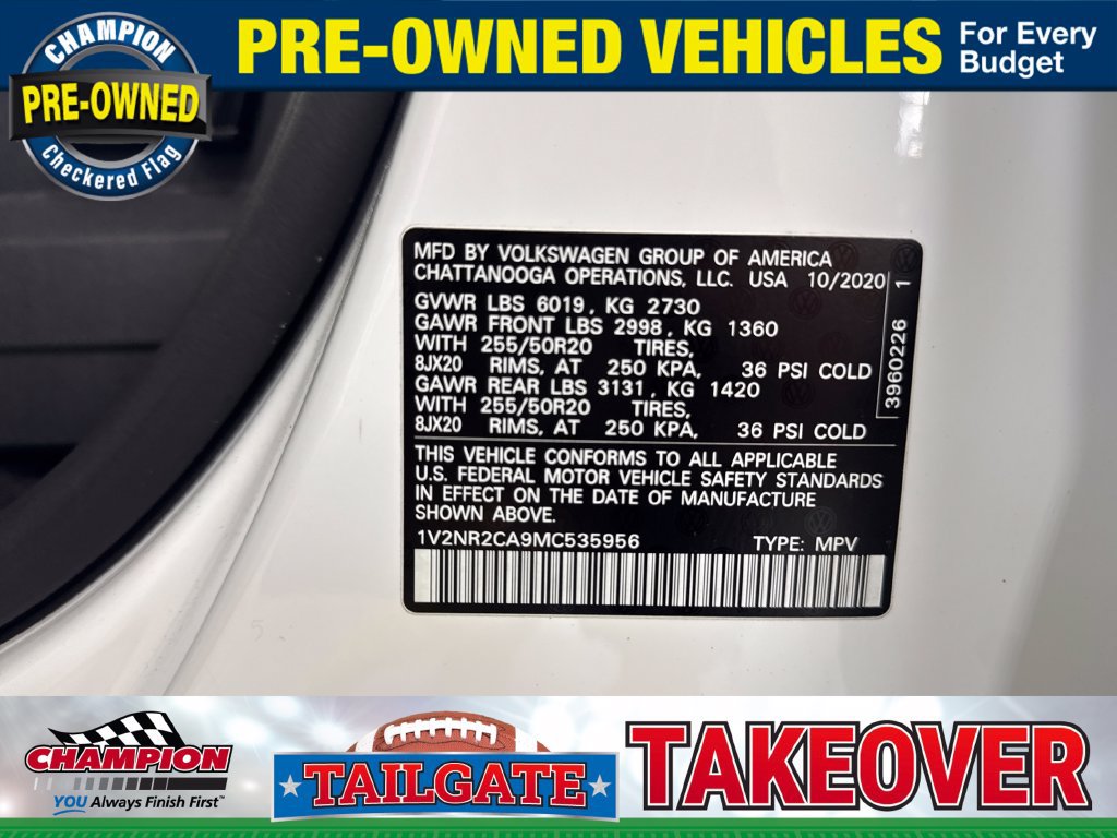 Used 2021 Volkswagen Atlas SE w/ Towing Package AWD/4WD image 37