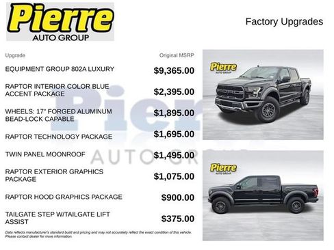 Used 2019 Ford F150 Raptor w/ Equipment Group 802A Luxury AWD/4WD image 13