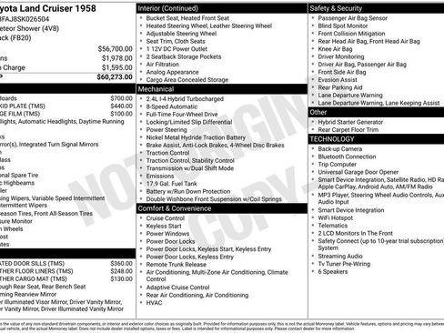 Used 2025 Toyota Land Cruiser 1958 AWD/4WD image 15