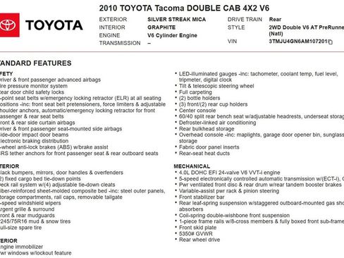 Used 2010 Toyota Tacoma PreRunner RWD image 22