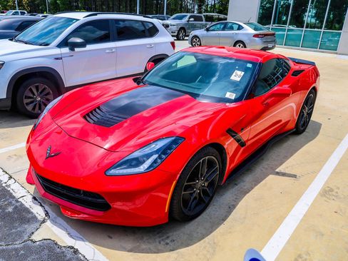 Used 2019 Chevrolet Corvette Stingray Coupe w/ Carbon Flash Badge Package RWD image 1