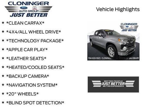 Used 2024 Chevrolet Silverado 1500 LTZ AWD/4WD image 3