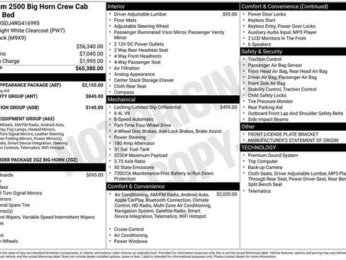 Used 2024 RAM 2500 Big Horn w/ Sport Appearance Package image 12