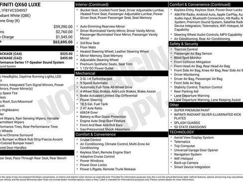 New 2027 INFINITI QX60 Luxe w/ Family Package AWD/4WD image 9