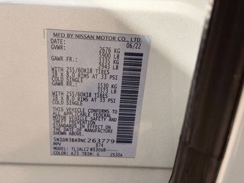 Certified 2022 Nissan Pathfinder SV FWD image 30