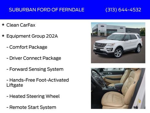 Used 2017 Ford Explorer XLT w/ Equipment Group 202A image 4