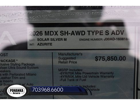 New 2026 Acura MDX Type S AWD/4WD image 40