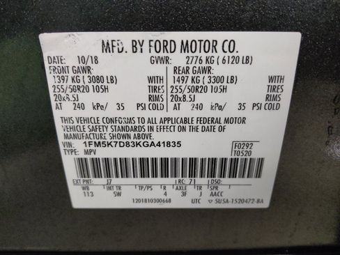 Used 2019 Ford Explorer XLT w/ Equipment Group 202A FWD image 33