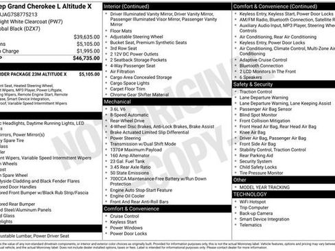 New 2025 Jeep Grand Cherokee L Altitude image 4