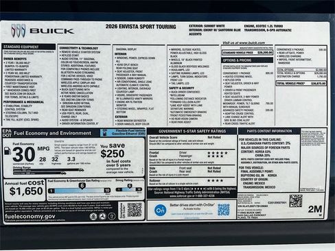 New 2026 Buick Envista Sport Touring w/ Convenience I Package image 21