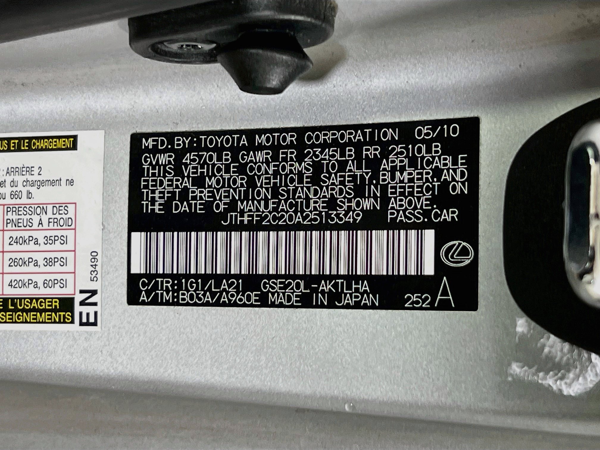 Used 2010 Lexus IS 250C w/ Luxury Pkg RWD image 31