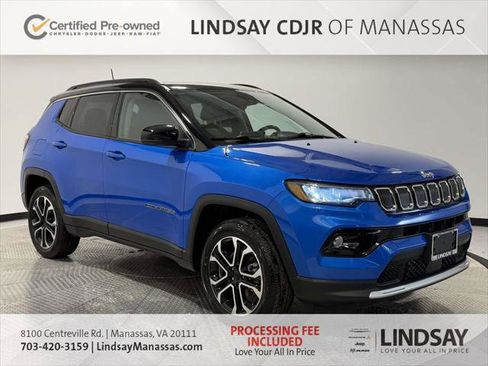 Certified 2022 Jeep Compass Limited w/ Sun and Sound Group AWD/4WD image 1