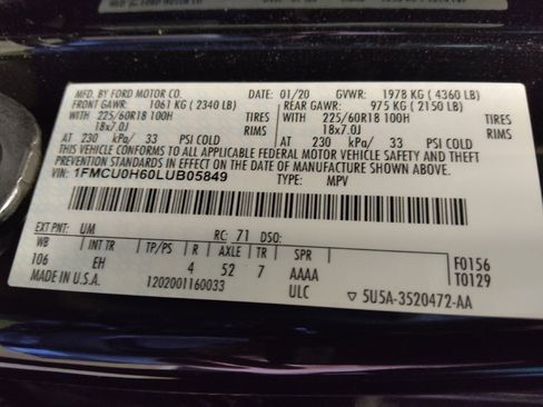Used 2020 Ford Escape SEL FWD image 33