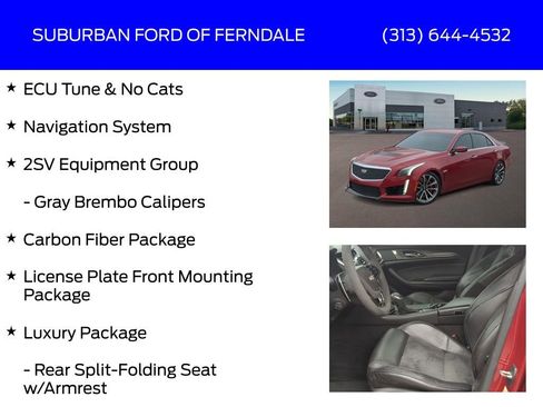 Used 2016 Cadillac CTS V w/ Carbon Fiber Package image 4