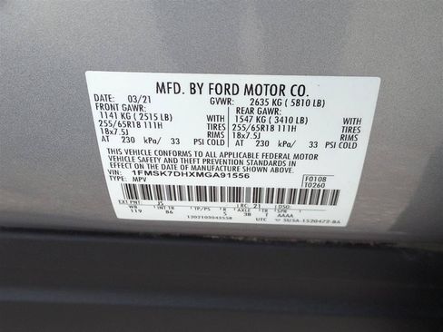 Used 2021 Ford Explorer XLT RWD image 37