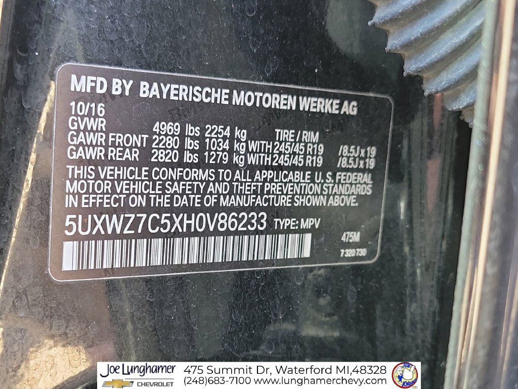 Used 2017 BMW X3 sDrive28i w/ Technology Package RWD image 35